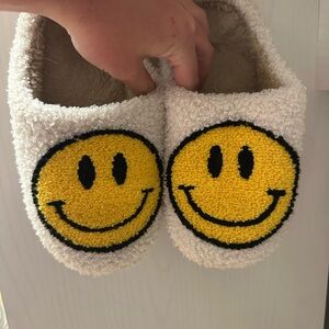Cozy Smiley Face Slippers